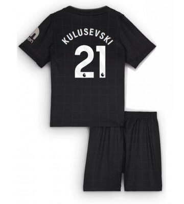 Tottenham Hotspur Dejan Kulusevski #21 Udebanetrøje Børn 2025-26 Kortærmet (+ Korte bukser)